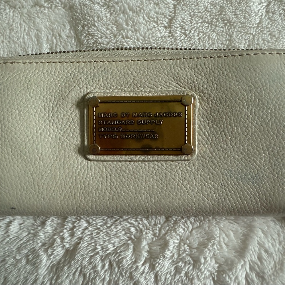 Marc by Marc Jacobs Cream Leather Wallet